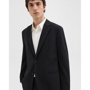 THEORY Wool Blazer Tailor Chambers Suit Jacket 2 Buttons Lined Size 42R